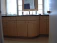 maple cabinets w curved door