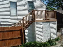 stair and deck w new storage